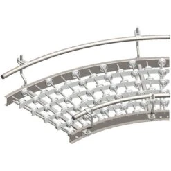 GURA Seitenführung Serie 22930, Für Kurve 90°, Für Rollenbahn, Verzinkt, Doppelseitig