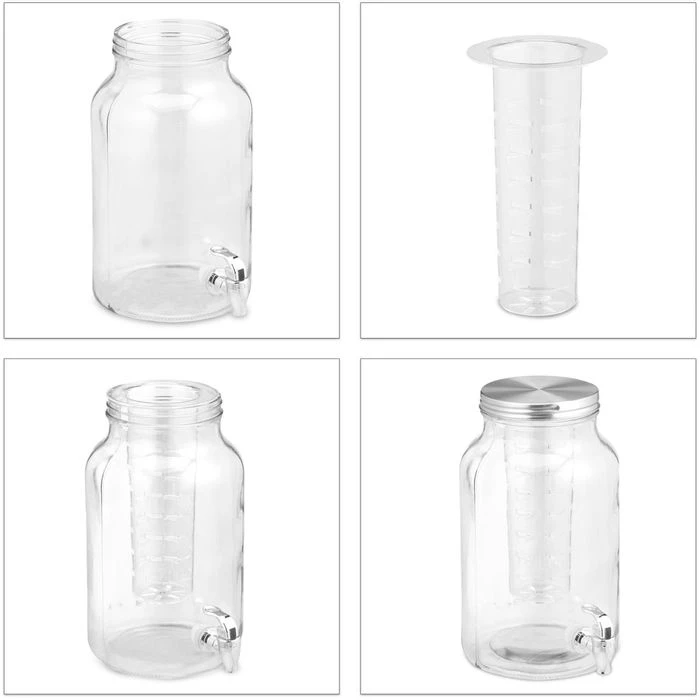 Relaxdays Getränkespender 10029988 6 Liter, Glas, Mit Zapfhahn 6 Relaxdays Getränkespender 10029988 6 Liter, Glas, Mit Zapfhahn – Bild 6