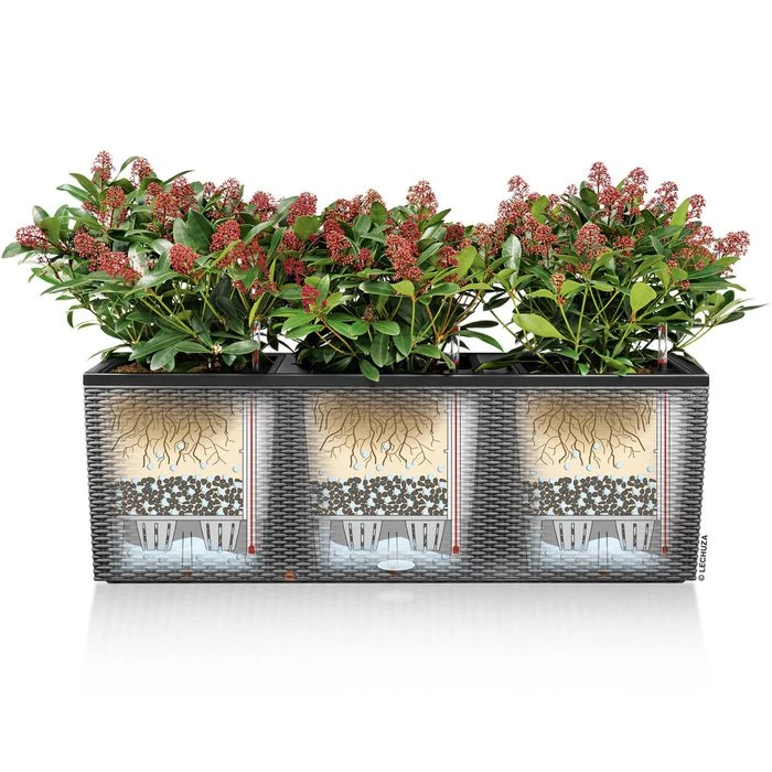 Lechuza Pflanzkasten TRIO Stone 40 Steingrau, 129 X 42 X 44 Cm, Kunststoff, Bewässerungssystem 4 Lechuza Pflanzkasten TRIO Stone 40 Steingrau, 129 X 42 X 44 Cm, Kunststoff, Bewässerungssystem – Bild 4