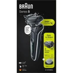 Braun Elektrorasierer Series 5 51-W1600s, Weiß, Wet & Dry, Mit EasyClick-Bodygroomer -Drogerie - Gesundheit Geschäft b279330ffdc535e2db52d13004139d93deca3580 elektrorasierer braun series 5 51 w1600s weiss
