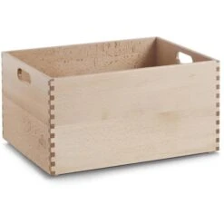 Zeller Holzkiste 13309, Buche Lackiert, Braun, 40 X 30 X 21cm