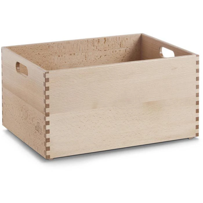 Zeller Holzkiste 13309, Buche Lackiert, Braun, 40 X 30 X 21cm 1 Zeller Holzkiste 13309, Buche Lackiert, Braun, 40 X 30 X 21cm