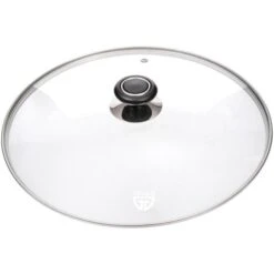 Gräwe Glasdeckel DE030, Ø 30cm, Mit Auslassventil Und Edelstahlring