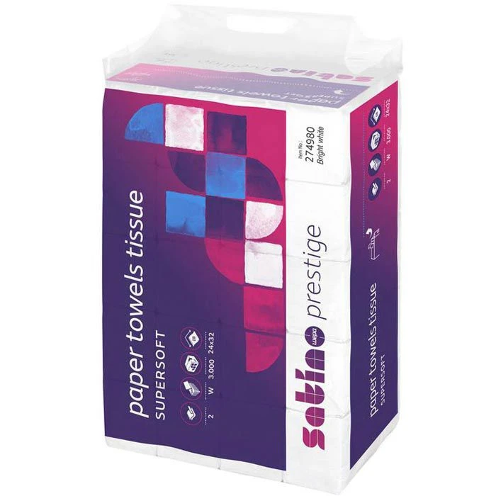 Satino Prestige By Wepa 274980 24x32 2-lagig Interfold Weiß 4 Satino Prestige By Wepa 274980 24x32 2-lagig Interfold Weiß – Bild 4