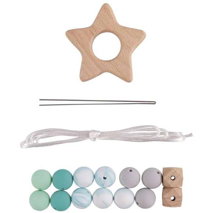 Rayher Bastelset 70043000 Greifling Stern, Mint, 17 Teile, In Box, Speichel- Und Schweißecht 3 Rayher Bastelset 70043000 Greifling Stern, Mint, 17 Teile, In Box, Speichel- Und Schweißecht – Bild 3