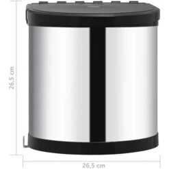 VidaXL Einbaumülleimer 51171, Für Schränke Ab 40cm, Edelstahl, 8 Liter 15 VidaXL Einbaumülleimer 51171, Für Schränke Ab 40cm, Edelstahl, 8 Liter -Drogerie - Gesundheit Geschäft b96b3f404af89842c3215722400edade8ae1299d einbaumuelleimer vidaxl 51171