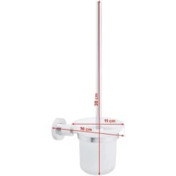 Tesa WC-Bürste Loxx, Weiß / Chrom, Bürstenhalter Aus Glas, Zur Wandmontage -Drogerie - Gesundheit Geschäft bd95e664abc93c95e0fde31b67d55f2e94e69cc4 wc buerste tesa loxx weiss chrom