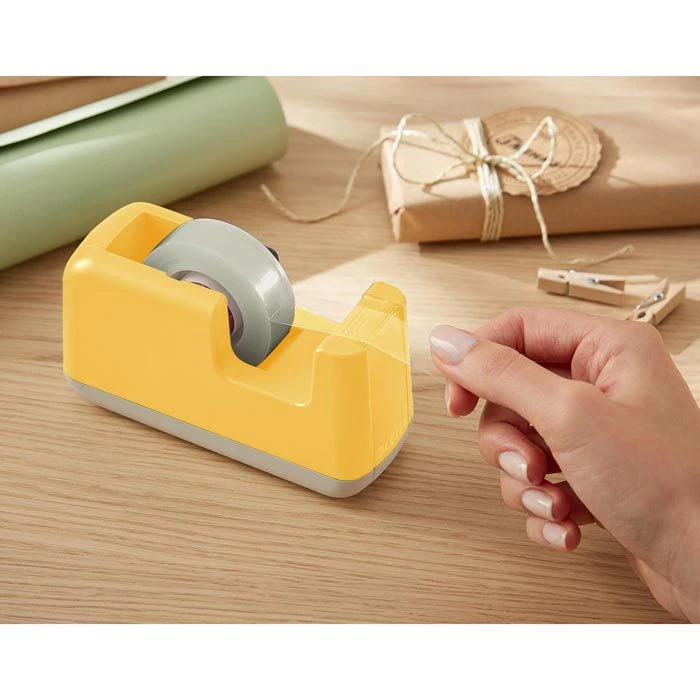 Leitz Klebefilmabroller Cosy 5367-00-19, Gelb, Tischabroller Für Kleberollen 19mm X 33m 2 Leitz Klebefilmabroller Cosy 5367-00-19, Gelb, Tischabroller Für Kleberollen 19mm X 33m – Bild 2