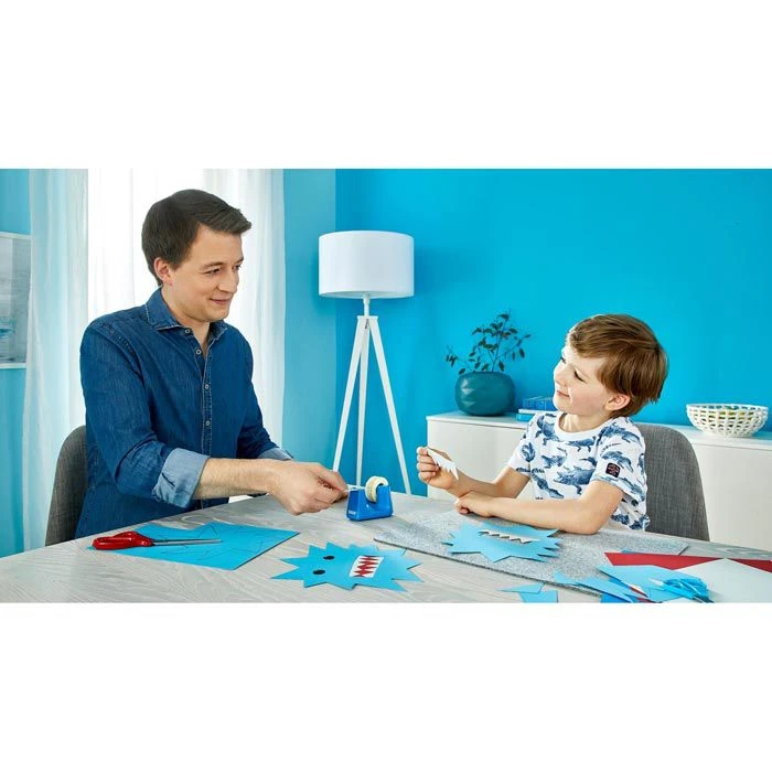 Tesa Klebefilmabroller 53908 Smart, Blau, Tischabroller Für Kleberollen 19mm X 33m 4 Tesa Klebefilmabroller 53908 Smart, Blau, Tischabroller Für Kleberollen 19mm X 33m – Bild 4