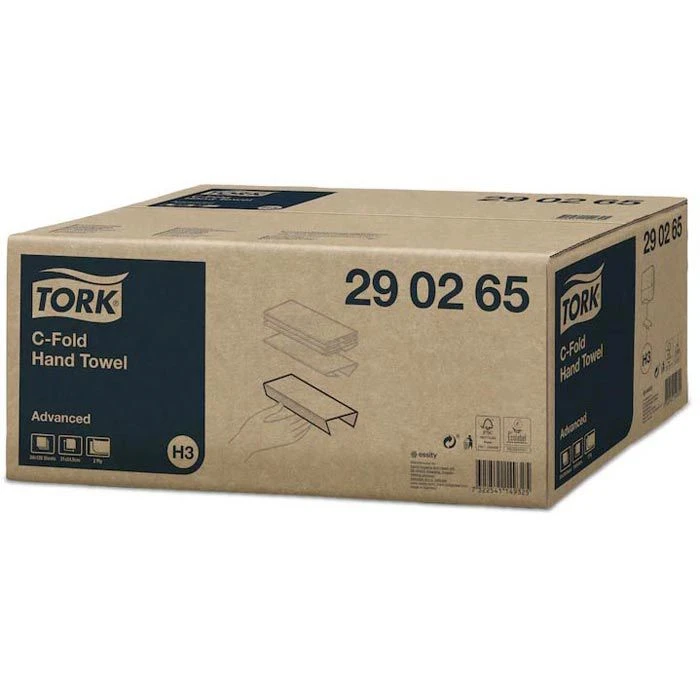 Tork Papierhandtücher Advanced, 290265, H3, Weiß, 2-lagig, Lagen-Falz, 24,8 X 31 Cm, 2560 Stück 4 Tork Papierhandtücher Advanced, 290265, H3, Weiß, 2-lagig, Lagen-Falz, 24,8 X 31 Cm, 2560 Stück – Bild 4
