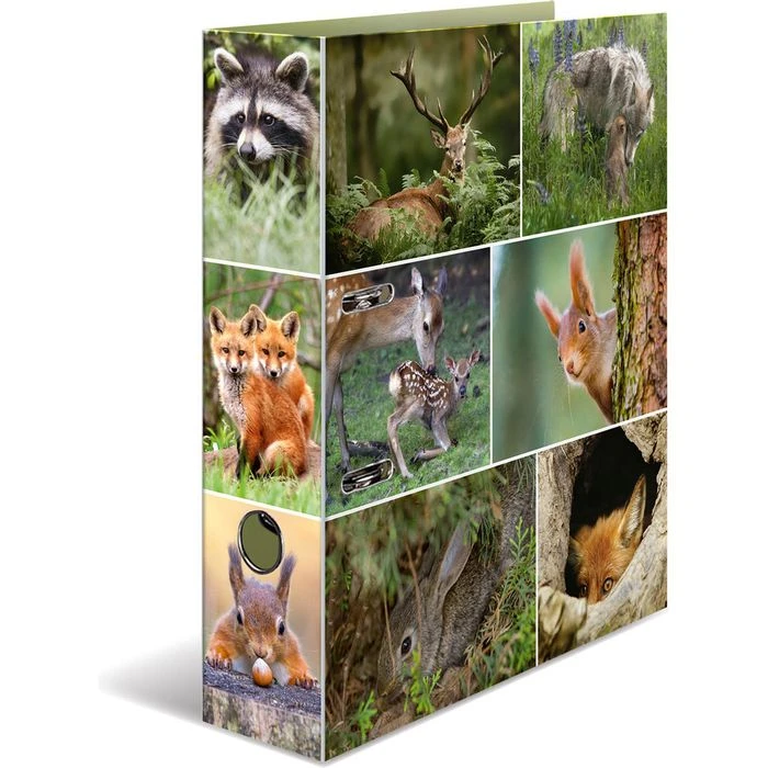 Herma Ordner 7202 Animals, Karton, A4, 7cm, Motiv Waldtiere 1 Herma Ordner 7202 Animals, Karton, A4, 7cm, Motiv Waldtiere