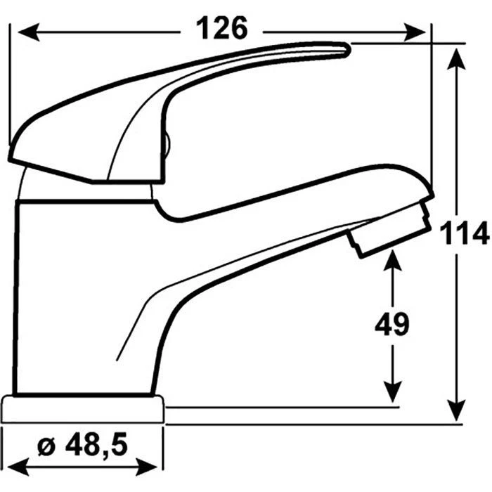 Cornat Waschtischarmatur Leon, Chrom, Hochdruck, Mit Ablaufgarnitur & Zugstange 2 Cornat Waschtischarmatur Leon, Chrom, Hochdruck, Mit Ablaufgarnitur & Zugstange – Bild 2