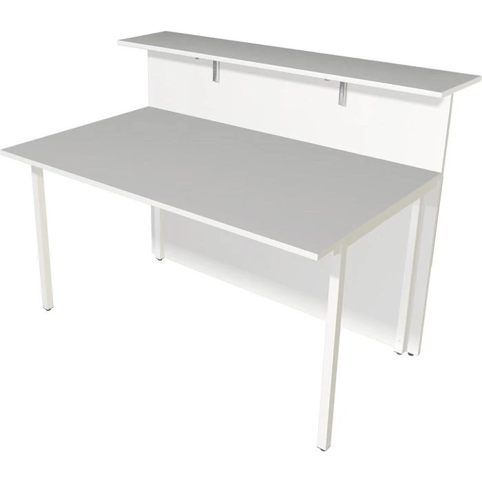 Kerkmann Empfangstheke Atlantis, Weiß / Weiß, 410 X 110 X 92cm, Mit Anbautisch 3 Kerkmann Empfangstheke Atlantis, Weiß / Weiß, 410 X 110 X 92cm, Mit Anbautisch – Bild 3