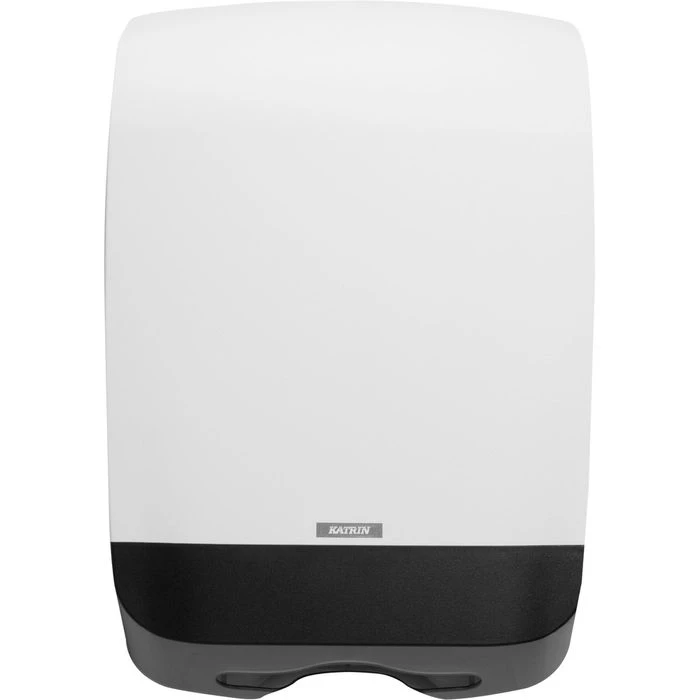 Katrin Handtuchspender Inclusive M, 90168, Kunststoff, Für 600 Falthandtücher, Weiß 3 Katrin Handtuchspender Inclusive M, 90168, Kunststoff, Für 600 Falthandtücher, Weiß – Bild 3