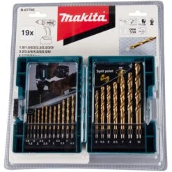 Makita Bohrer HSS TiN, B-67795, 19-teiliges Set, 1,5-10 Mm, HSS-Metallbohrer -Drogerie - Gesundheit Geschäft ca6881463de05600150ec87b52bd8ec7dda61f07 bohrer makita hss tin b 67795