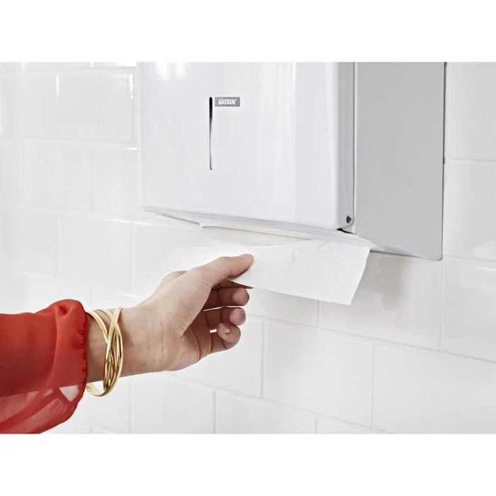 Katrin Classic 35588 Handy Pack, 2-lagig, Zick-Zack-Falz, 23 X 24,4 Cm, 4000 Stück, Papierhandtücher 2 Katrin Classic 35588 Handy Pack, 2-lagig, Zick-Zack-Falz, 23 X 24,4 Cm, 4000 Stück, Papierhandtücher – Bild 2