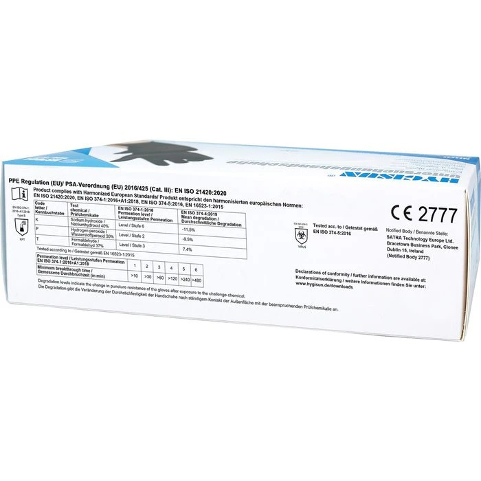 HYGISUN Einmalhandschuhe Intco Nitril, Puderfrei, Schwarz, 100 Stück, Größe M 3 HYGISUN Einmalhandschuhe Intco Nitril, Puderfrei, Schwarz, 100 Stück, Größe M – Bild 3