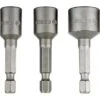 Bosch Steckschlüssel 2608551078, 3-teilig, 8 - 13mm Schlüsselweite - 50mm Länge, 1/4 Zoll