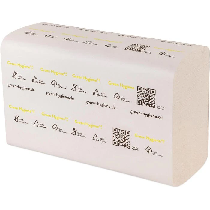 GreenHygiene Papierhandtücher Ingeborg, 2-lagig, Interfold-Falz, 24 X 21 Cm, Weiß, 3000 Stück 5 GreenHygiene Papierhandtücher Ingeborg, 2-lagig, Interfold-Falz, 24 X 21 Cm, Weiß, 3000 Stück – Bild 5