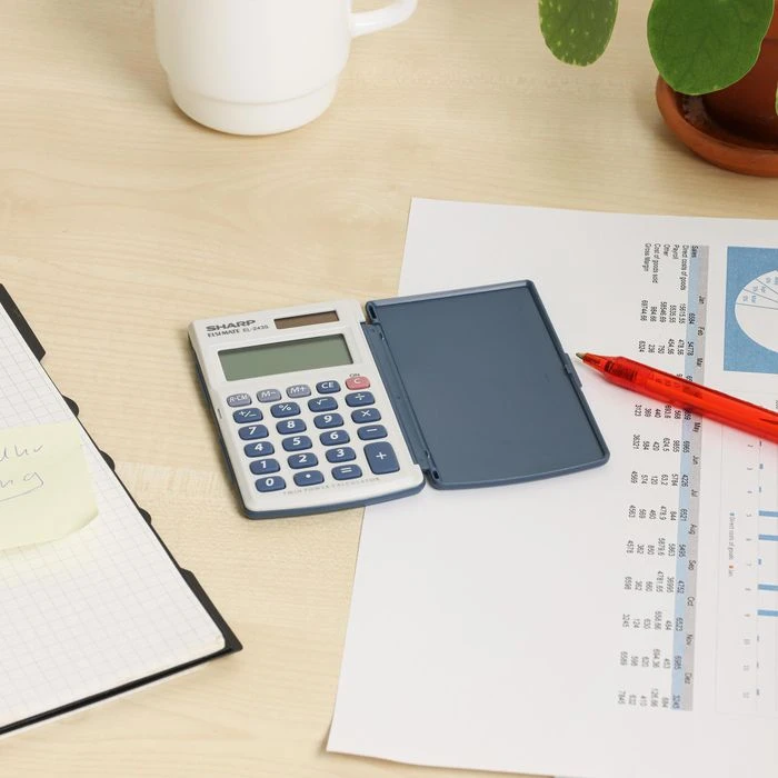 Sharp EL-243S Elsi Mate Taschenrechner Mit Wurzel 2 Sharp EL-243S Elsi Mate Taschenrechner Mit Wurzel – Bild 2