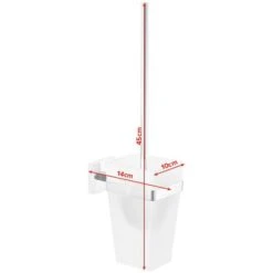Tesa WC-Bürste Deluxxe, Weiß / Chrom, Bürstenhalter Aus Glas, Zur Wandmontage -Drogerie - Gesundheit Geschäft d99f8e3e07995ba34ecb1221ddbbfe84c3b6eef2 wc buerste tesa deluxxe weiss chrom