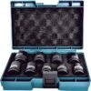 Makita Steckschlüssel D-41517, 9-teilig, 8 - 24mm Schlüsselweite - 38mm Länge, 1/2 Zoll