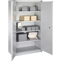 CP-Möbel Aktenschrank Certos C4000, Aus Metall, Feuerfest, 120 X 195 X 50cm, Lichtgrau