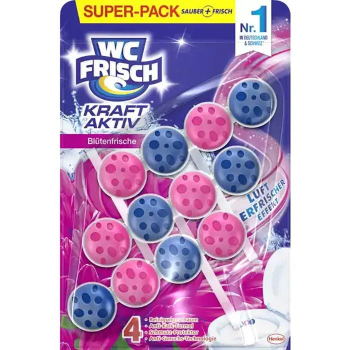 WC-Frisch WC-Duftspüler Kraft Aktiv Blüten-Frische, Lufterfrischer Effekt, Im Korb, 3 Stück 1 WC-Frisch WC-Duftspüler Kraft Aktiv Blüten-Frische, Lufterfrischer Effekt, Im Korb, 3 Stück