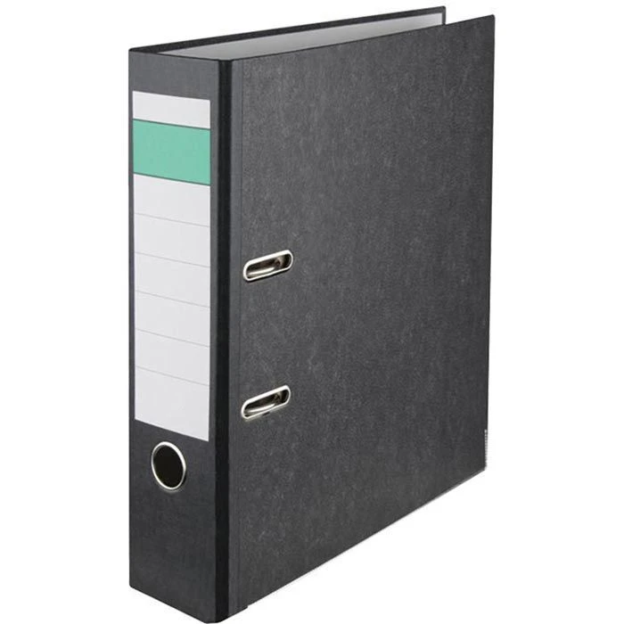 Grüner Balken Ordner A4, Breit, 8cm, Schwarz, Karton, Wolkenmarmor 1 Grüner Balken Ordner A4, Breit, 8cm, Schwarz, Karton, Wolkenmarmor