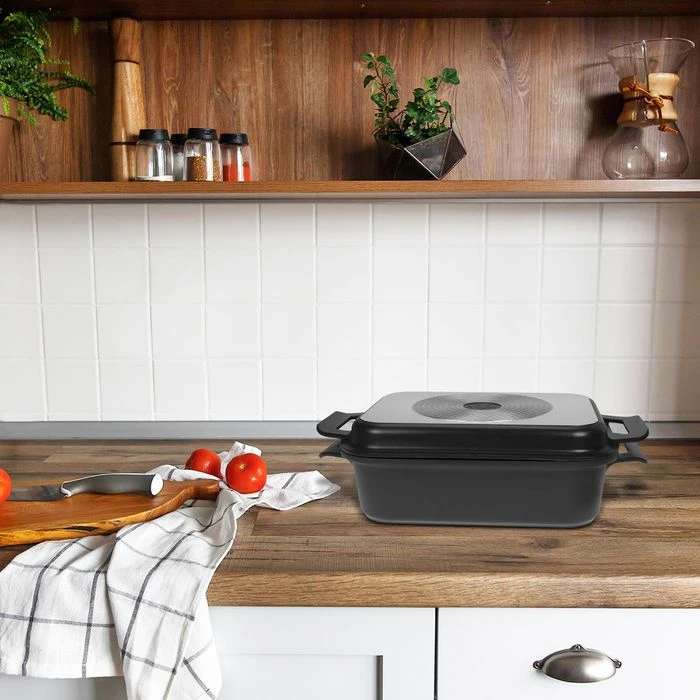 Ballarini Bräter Gli Speciali 75001-690 Induktion, Mit Deckel, 36 X 27 Cm, Edelstahl / Aluguss 2 Ballarini Bräter Gli Speciali 75001-690 Induktion, Mit Deckel, 36 X 27 Cm, Edelstahl / Aluguss – Bild 2