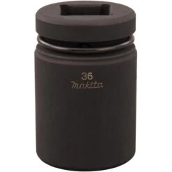 Makita Steckschlüssel SW36-80, 134865-9, 36mm Schlüsselweite - 80mm Länge, 1 Zoll