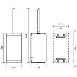 CWS WC-Bürste ObjectLine C707903, Schwarz, Bürstenhalter Aus Edelstahl, Zur Wandmontage -Drogerie - Gesundheit Geschäft e545ead839f365f070cd61ab5f6f25c8ebf3e3d7 wc buerste cws objectline c707903 schwarz