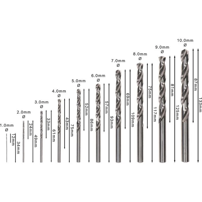 Bosch Bohrer Robust Line, 2607010535, 10-teiliges Set, 1-10mm, HSS-G DIN338 Metallbohrer 2 Bosch Bohrer Robust Line, 2607010535, 10-teiliges Set, 1-10mm, HSS-G DIN338 Metallbohrer – Bild 2