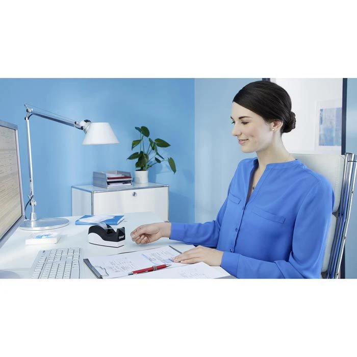 Tesa Klebefilmabroller 53915 Orca, Schwarz/weiß, Tischabroller Für Kleberollen 19mm X 33m 3 Tesa Klebefilmabroller 53915 Orca, Schwarz/weiß, Tischabroller Für Kleberollen 19mm X 33m – Bild 3