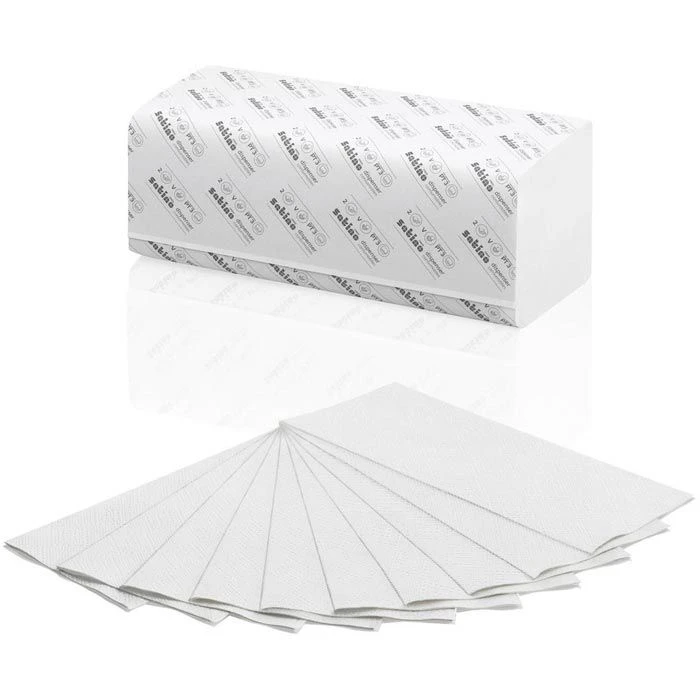 Satino Smart By Wepa Papierhandtücher 276490, Weiß, 2-lagig, Zick-Zack-Falz, 24 X 23 Cm, 4000 Stück 2 Satino Smart By Wepa Papierhandtücher 276490, Weiß, 2-lagig, Zick-Zack-Falz, 24 X 23 Cm, 4000 Stück – Bild 2