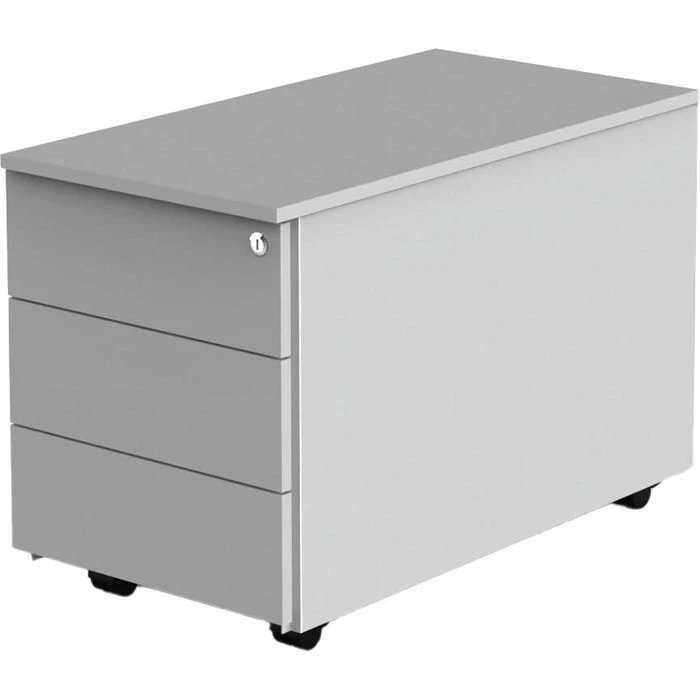 Kerkmann Rollcontainer Move 1 4547, Lichtgrau, Mit 3 Schüben, Abschließbar, Holz 1 Kerkmann Rollcontainer Move 1 4547, Lichtgrau, Mit 3 Schüben, Abschließbar, Holz