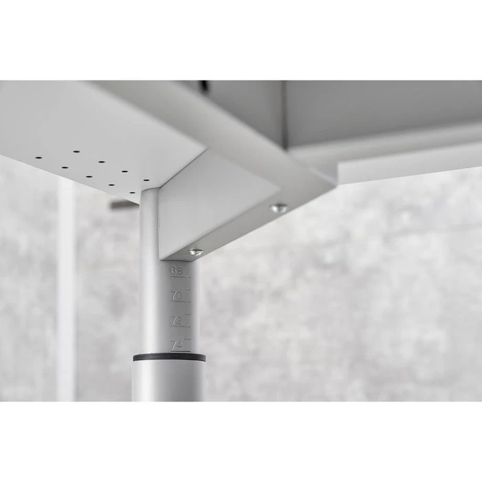 Hammerbacher Schreibtisch Y-Serie, Verstellbar, 180 X 68-82 X 80, Nussbaum / Graphit 4 Hammerbacher Schreibtisch Y-Serie, Verstellbar, 180 X 68-82 X 80, Nussbaum / Graphit – Bild 4