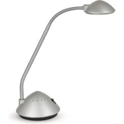 Maul Schreibtischlampe Maularc LED, Silber, Mit Standfuß