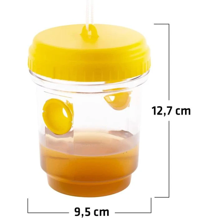 Gardigo Wespenfalle Wespenfänger 2er Set, Gelb, Zum Aufhängen, Lockstoff-Falle 3 Gardigo Wespenfalle Wespenfänger 2er Set, Gelb, Zum Aufhängen, Lockstoff-Falle – Bild 3