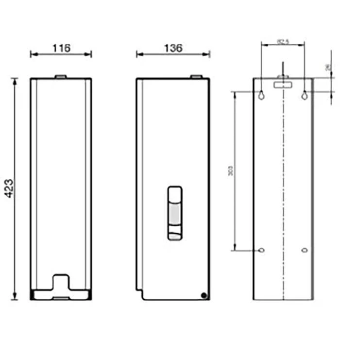 CWS Toilettenpapierspender ObjectLine 706803, Edelstahl, Für 3 Kleinrollen, Schwarz 2 CWS Toilettenpapierspender ObjectLine 706803, Edelstahl, Für 3 Kleinrollen, Schwarz – Bild 2