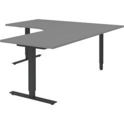 Röhr Schreibtisch Techno, Mittelgrau, Höhenverstellbar, 180 X 68-82 X 180cm, L-Form -Drogerie - Gesundheit Geschäft f9d1238f29a32c37e12918dfdae2d3c96b322aff schreibtisch roehr techno mittelgrau