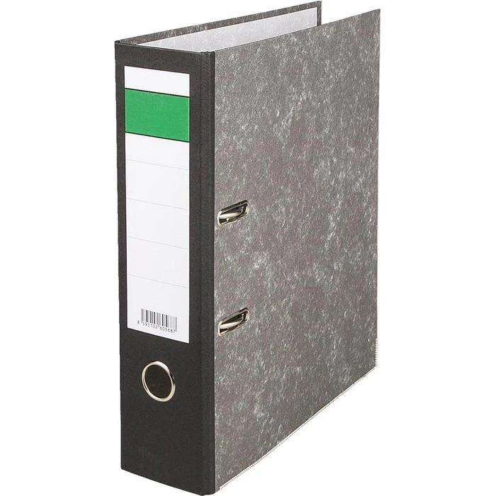 Böttcher-AG Ordner, A4, Breit, 80mm, Karton, Schwarz, Wolkenmarmor 1 Böttcher-AG Ordner, A4, Breit, 80mm, Karton, Schwarz, Wolkenmarmor