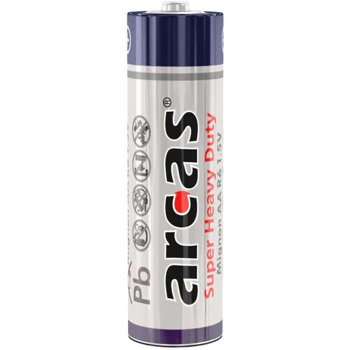 Arcas Batterien Super Heavy Duty, AA, Mignon, R6, 4 Stück 2 Arcas Batterien Super Heavy Duty, AA, Mignon, R6, 4 Stück – Bild 2